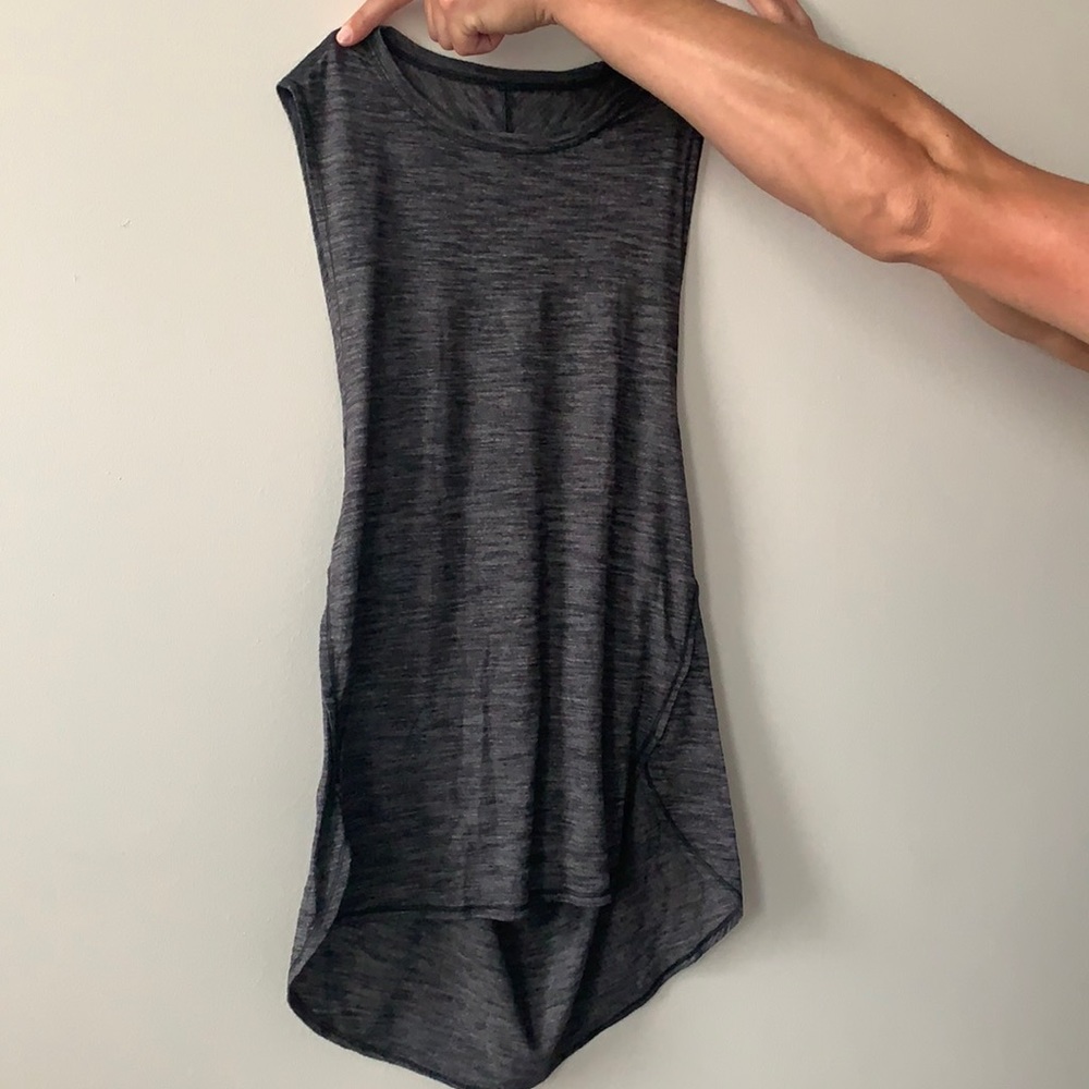 Lululemon charcoal muscle tank top